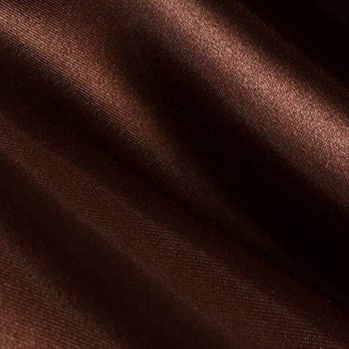 Brown Satin Fabric 60' Inch Wide – 20 Yards by Roll - for Weddings, Decor, Gowns, Sheets, Costumes, Dresses, Etc -Wholesale (F.b.)