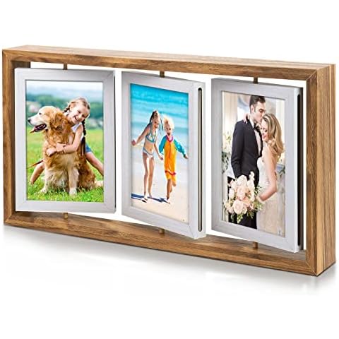 Cadre Photo Rotatif ZEEYUAN 6 Photos Cover
