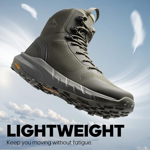 nortiv 8 men39s military tactical boot lightweight comfortable boots for work all day side zipper motorcycle combat hiking boots metrostrike8-9 inches