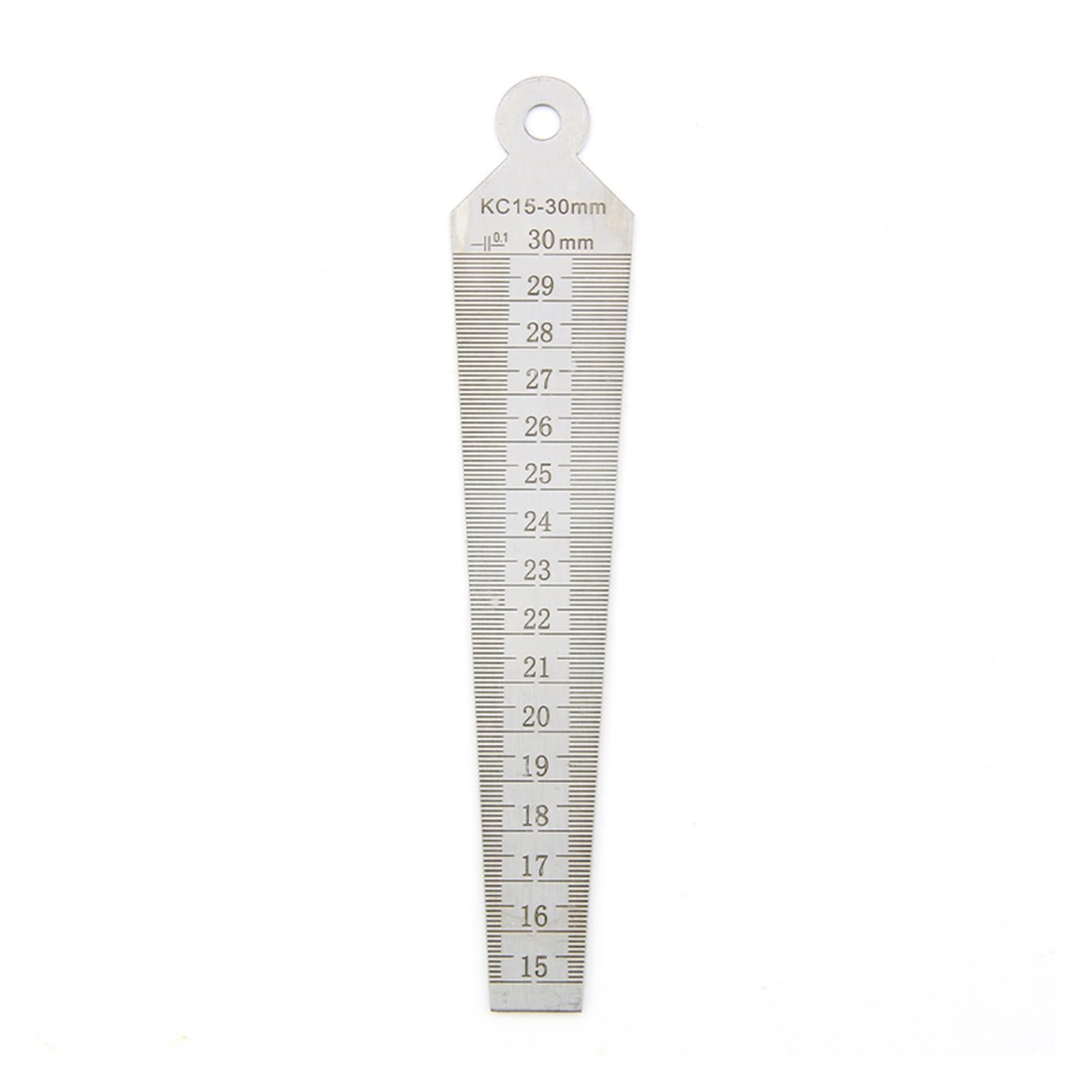 Cfwwsaq 15-30Mm Feeler Gauges, Wedge Feeler Gauge Taper Gauge Conical Gaugs For Measurement Valve Thickness Gauge Measuring Probes For Gap Thickness Meter Tool(15-30Mm)