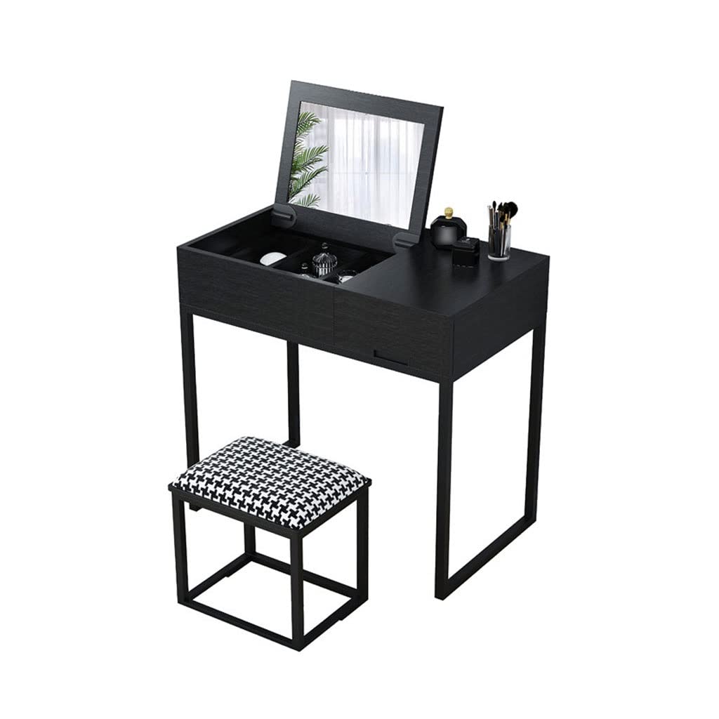 TEESONG Bedroom Dressing Tables Vanity Table Minimalist Dresser Multifunctional Modern Ladies Bedroom Small with Stools and Drawers Makeup Vanity Dressing Table