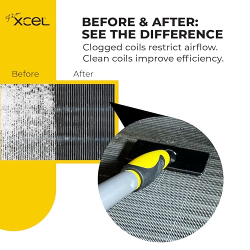 AC Fin Comb & Coil Cleaning Brush – HVAC Evaporator & Condenser Cleaner, 135° Angled Stainless Steel Pins, ACME Pole Com - Additional View