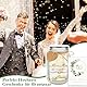 TUZELIYA Hochzeitsgeschenke für Brautpaar - LED Flaschenlicht Geldgeschenke Hochzeit Verpackung mit Trockenblumen und Hochzeitskarte - Just Married Hochzeit Spardose Hochzeitsgeschenk