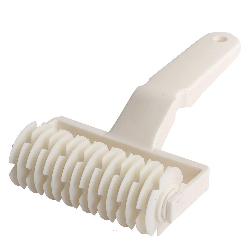 Romote White Kitchen Plastic Bakery Tool Cookie Pie Pastry Lattice Roller Cutter
