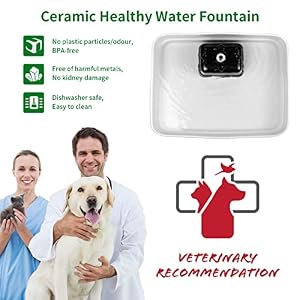 Kastty 230oz/1.8Gal Dog Water Fountain, Natural Ceramic Pet Water Fountain, Food Grade Healthy Cat Fountain, Visceral Burden-Free Drinking Fountain for Pets, Heavy Duty No Tip Wide Large Water Basin Kastty 230oz/1.8Gal Dog Water Fountain, Natural Ceramic Pet Water Fountain, Food Grade Healthy Cat Fountain, Visceral Burden-Free Drinking Fountain for Pets, Heavy Duty No Tip Wide Large Water Basin