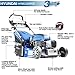 Hyundai 21"/53cm 196cc Electric -Start Self-Propelled Petrol Roller Lawnmower, 5 Cutting Heights, 70l Collection Bag, Foldable Handles & 3 Year Warranty