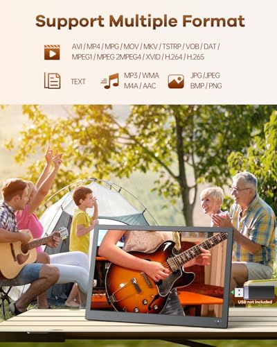 Image of NORTHING 17.2 inch Portable TV with Antenna, 7000mAH Built-in Powered TV with USB /HDMI /AV Input, 12V Small T V for Camping Kitchen Bedroom RV Patio Car Power Outage, Sleep Timer