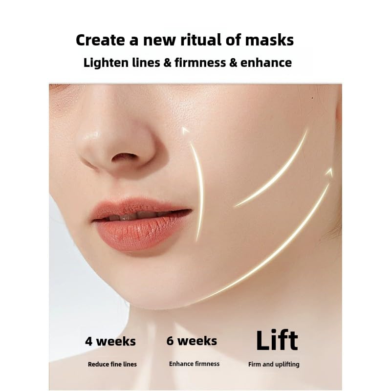 Face Lift Strap for Chin Wrinkles Lifting Saggy Skin Lift Strap for Sleeping 5PCS Jawline Exerciser for Women and Men V Line Mask V Shape Face Tape Chin and Neck Mask for Lifting - Image 2