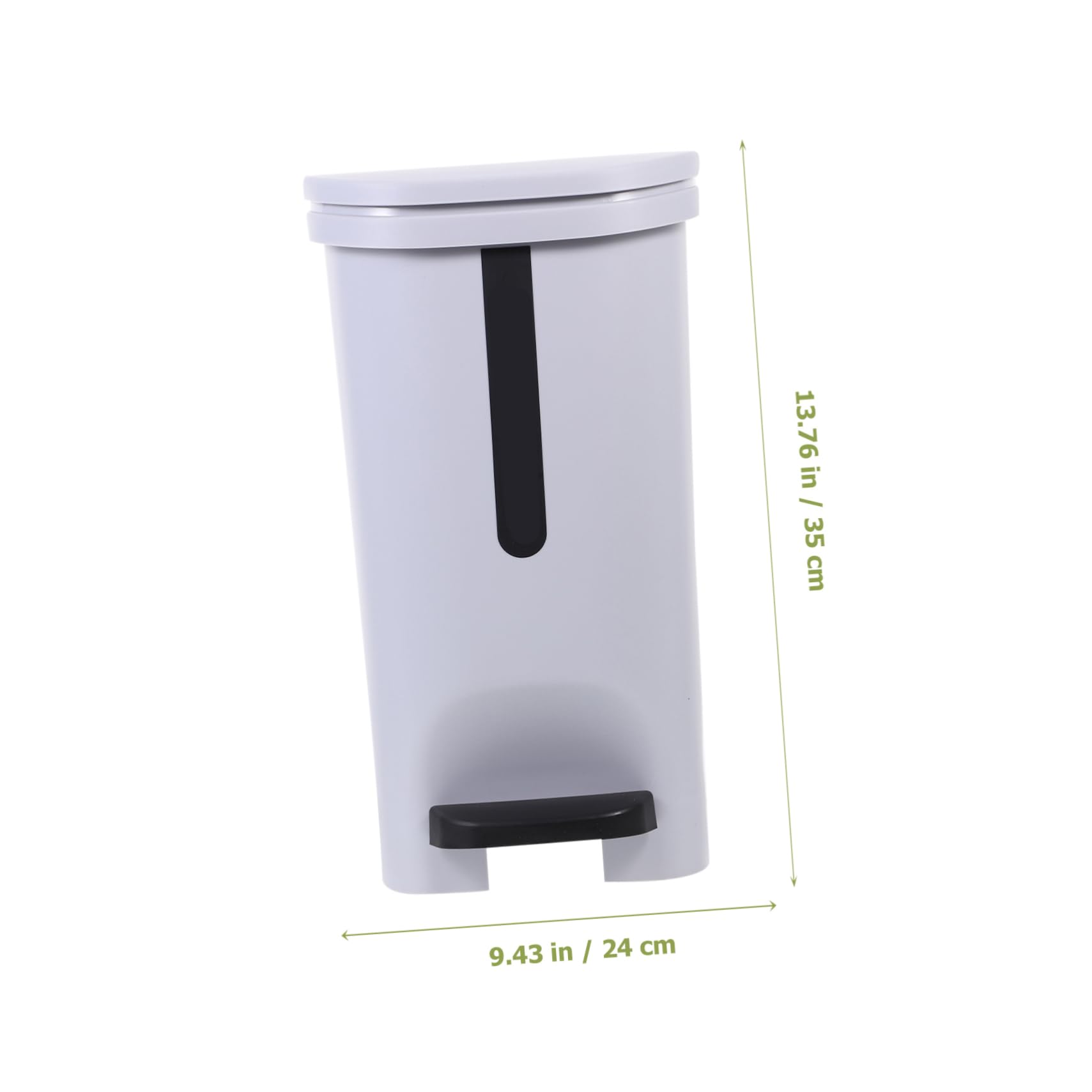 Alipis Cubo De Basura De Plástico Para Cocina Cubo De Basura Para Baño Con Pedal De Paso Para Oficina Dormitorio Hogar Hotel 10L