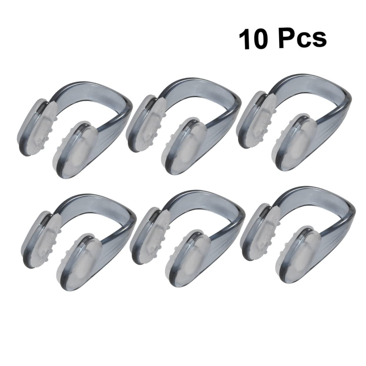 BRIGHTFUFU 10 Pcs Unisex Swimming Nose Clips Adults Silicone Nose Protectors Diving and Snorkeling Accessories