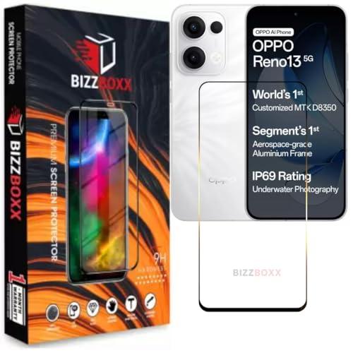 Image of Compatible With OPPO Reno13 5G Tempered Glass Screen Protector Guard With Precise Edges - High Definition, Shatterproof, Easy Install, Anti-Fingerprint Screen Guard For Reno 13 - Pack of 1