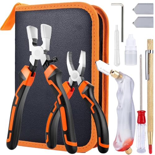Glass Cutting Tool Kit with Pliers