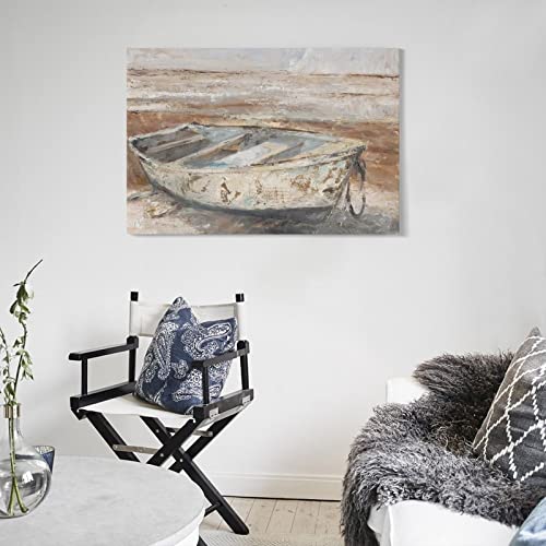 Seaside Wall Art On The Seaside Of The Weathered Rowing Seascape Wall Art - 副本 Canvas Print Picture Wall Art Poster For Home Family Decor 24X36Inch(60X90Cm) Frame-Style #TOP4