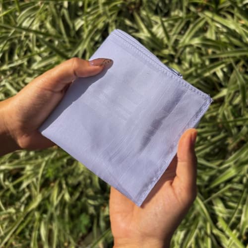 Image of HEELIUM Bamboo Handkerchief for Men & Women | Ultra Soft & Absorbent | Multipurpose Premium Rumal | Large Size 43 x 45 CM