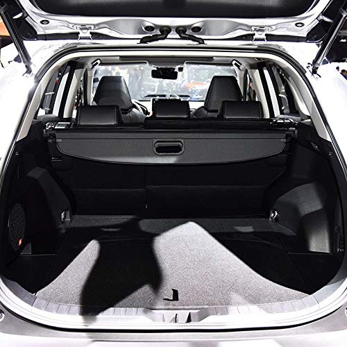 ITrims Rear Trunk Cargo Cover for Toyota RAV4 XA50 2019 2020 2021 2022 2023 Interior Retractable Rear Trunk Cargo Luggage Security Shade Cover Black