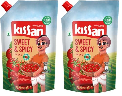 Image of Kissan Sweet & Spicy Ketchup Doy 415gm (Pack of 2)