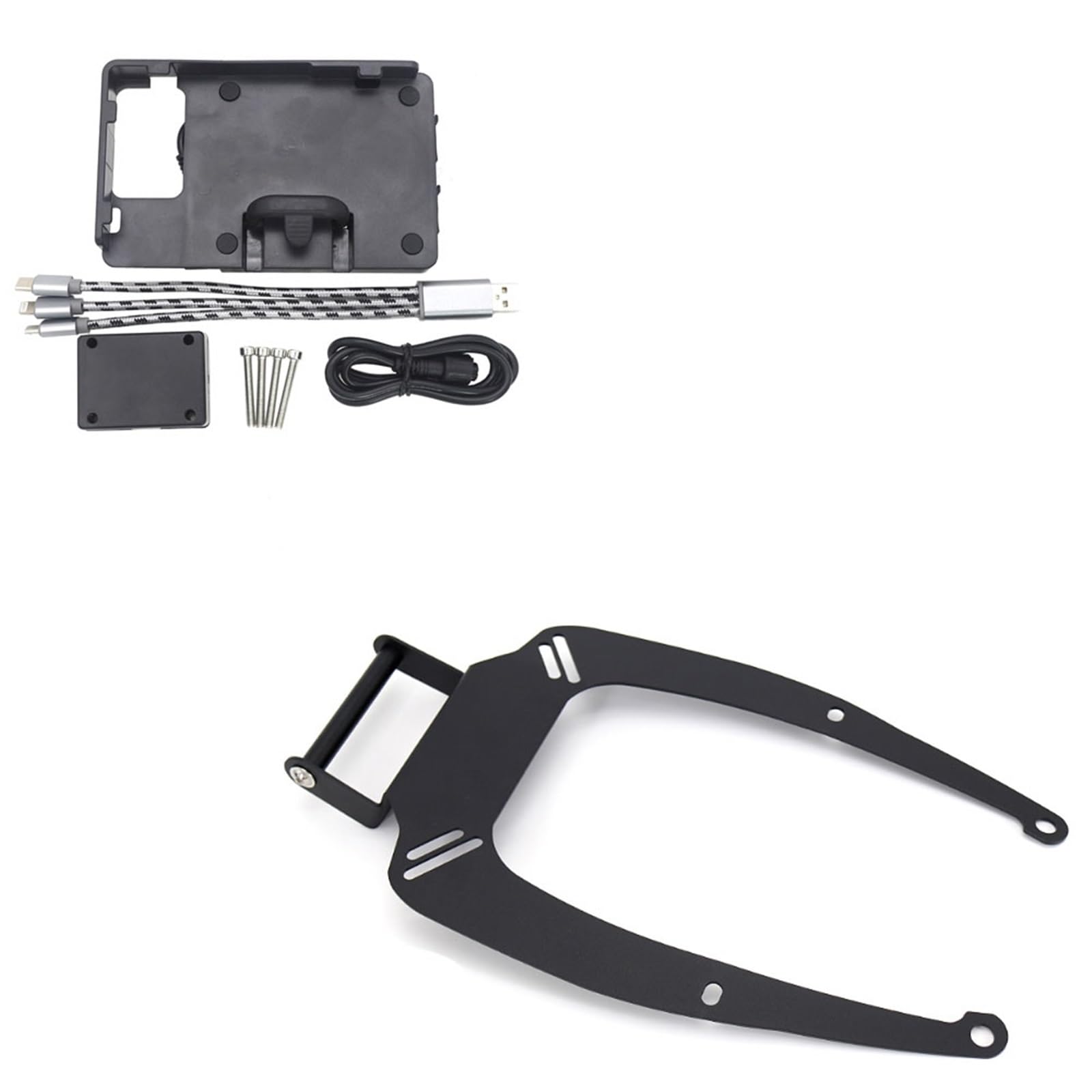 Support De Plaque Adaptateur pour GPS/Smartphone Navigation pour Moto pour Yamaha NMAX 155/125 (2015-2020)