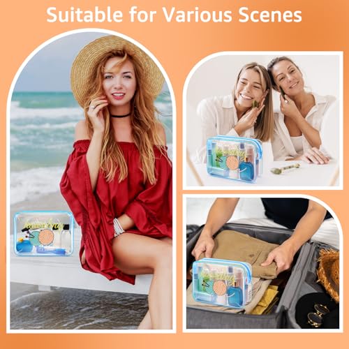 Image of Funny Gifts For Crocheting Gifts Makeup Bag Yarn Lovers Gifts Crochet Gift For Crochet Lover PVC Cosmetic Bag Christmas Birthday Gifts For Knitting And Crochet Beginner Crochet Lovers