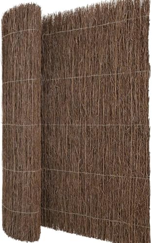 Mugar- Brezo Natural en Rollos de 5 Metros 2kg/m2 - Vallas de Ocultación Naturales para Jardín- Varias Alturas (2 x 5 metros)