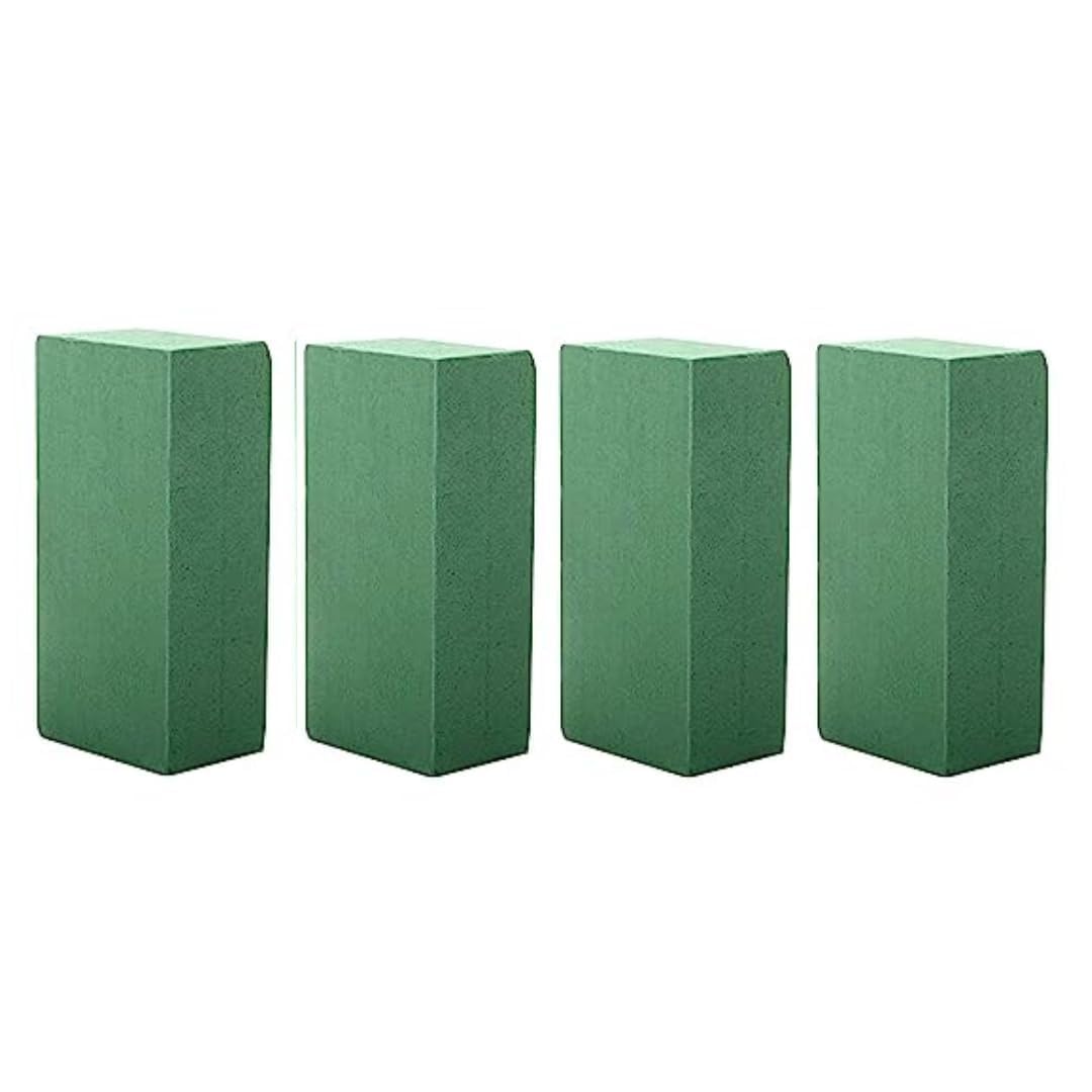 Wet Floral Foam Blocks Large Floral Bricks Flower Mud Foam Kit for Florist Floral Arrangement Green Styrofoam Dry or Wet - 9"L x 3.1"W x 4.3" H (Pack of 4)-image-12