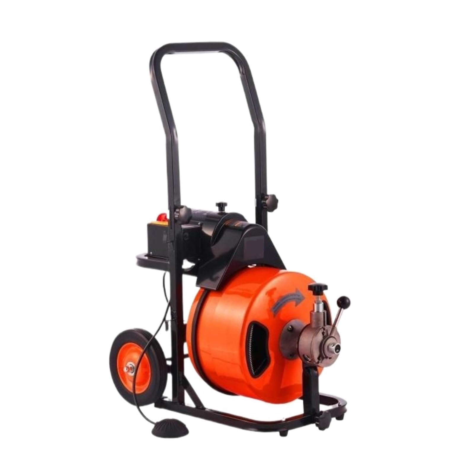 Drain Cleaner 50ft/75ft/100ft Sewer Auger Pipe Unclogging Machine Sink Toilet Plunger Equipment Home Powerful Clearing Capability(75FT Cable)