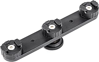 WANSUPYIN Camera Hot Shoe Mount Adapter Triple Hot Shoe Extension Bracket Holder for Camera LED Video