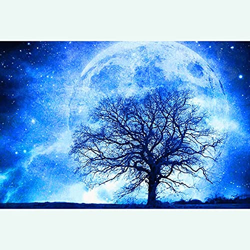 Diamond Painting Complet Arbre de la lune 50x140cm | Kit Broderie Diamant Grand Format