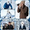 3 in 1 Beanie Hat for Women, Hat with Scarf and Mask, Winter Warm Knitted Ski Scarf and Mask Set #4