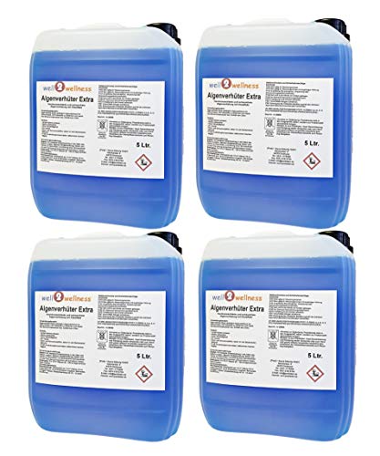 Pool Algae Ver Enforcement + Algae Killer Extra 'Blue' 20 Litre – Highly Concentrated + SchaumFrei