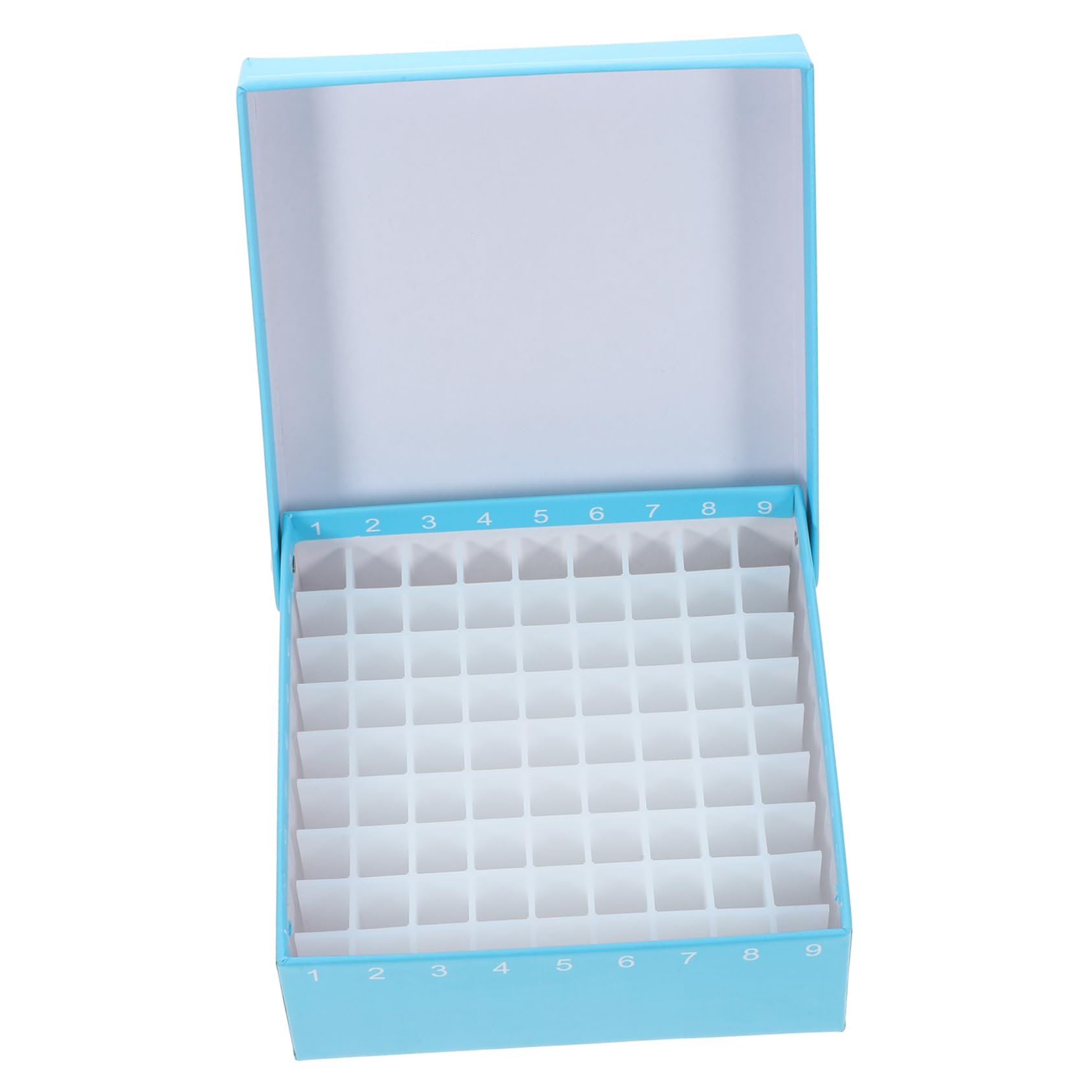 VILLFUL 2pcs Tube Box Laboratory Microcentrifuge Tube Holder Microcentrifuge Tube Storage Holder for Freezer Laboratory Holder Plastic Sky-Blue