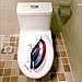 Captain America Shield inspiré 3d WC en vinyle également pour une utilisation sur les murs/voitures/tablettes