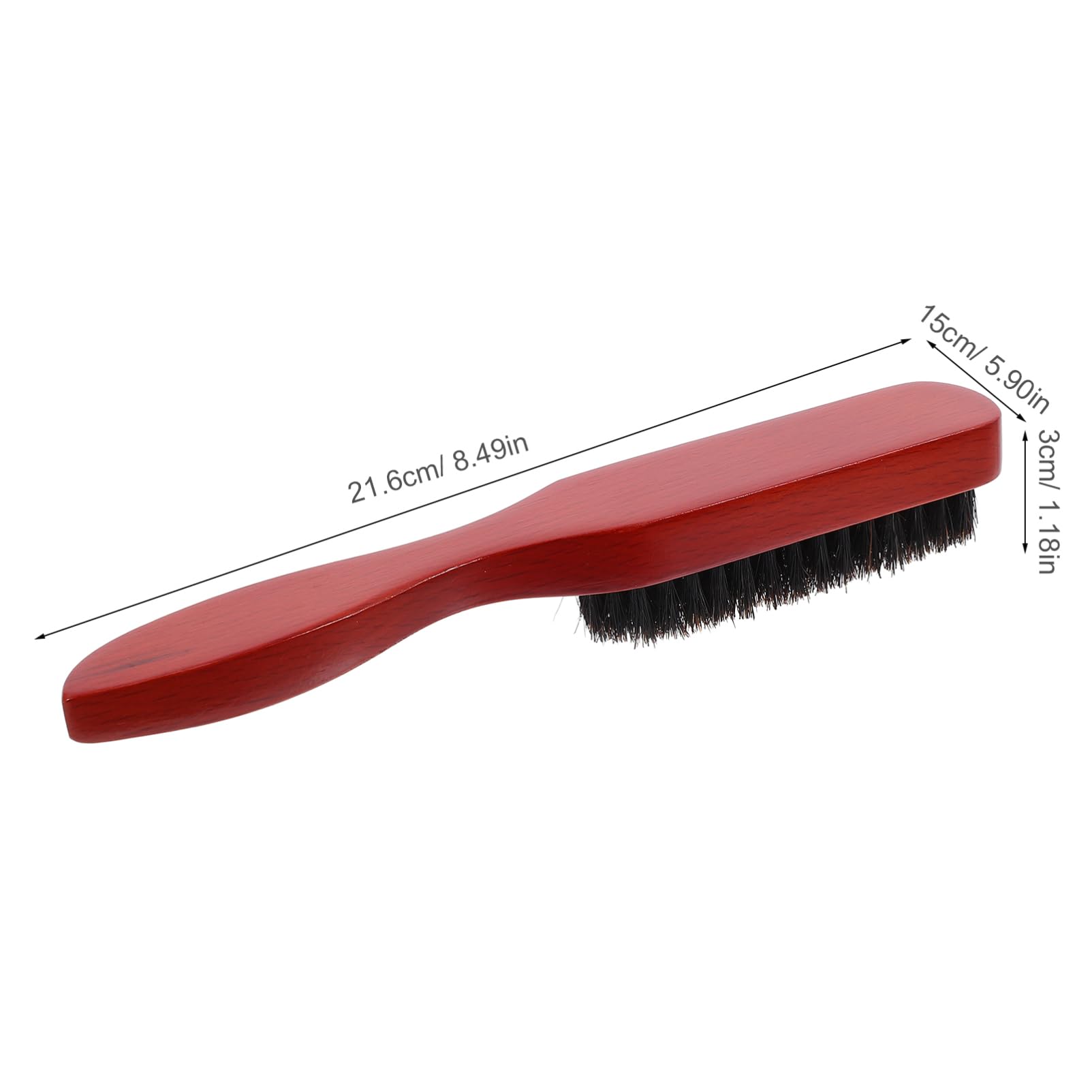 Baluue 2 Ensembles Peigne à Barbe Kit Barbe Portable Entretenir Et Tailler La Barbe Brosse à Barbe En Bois