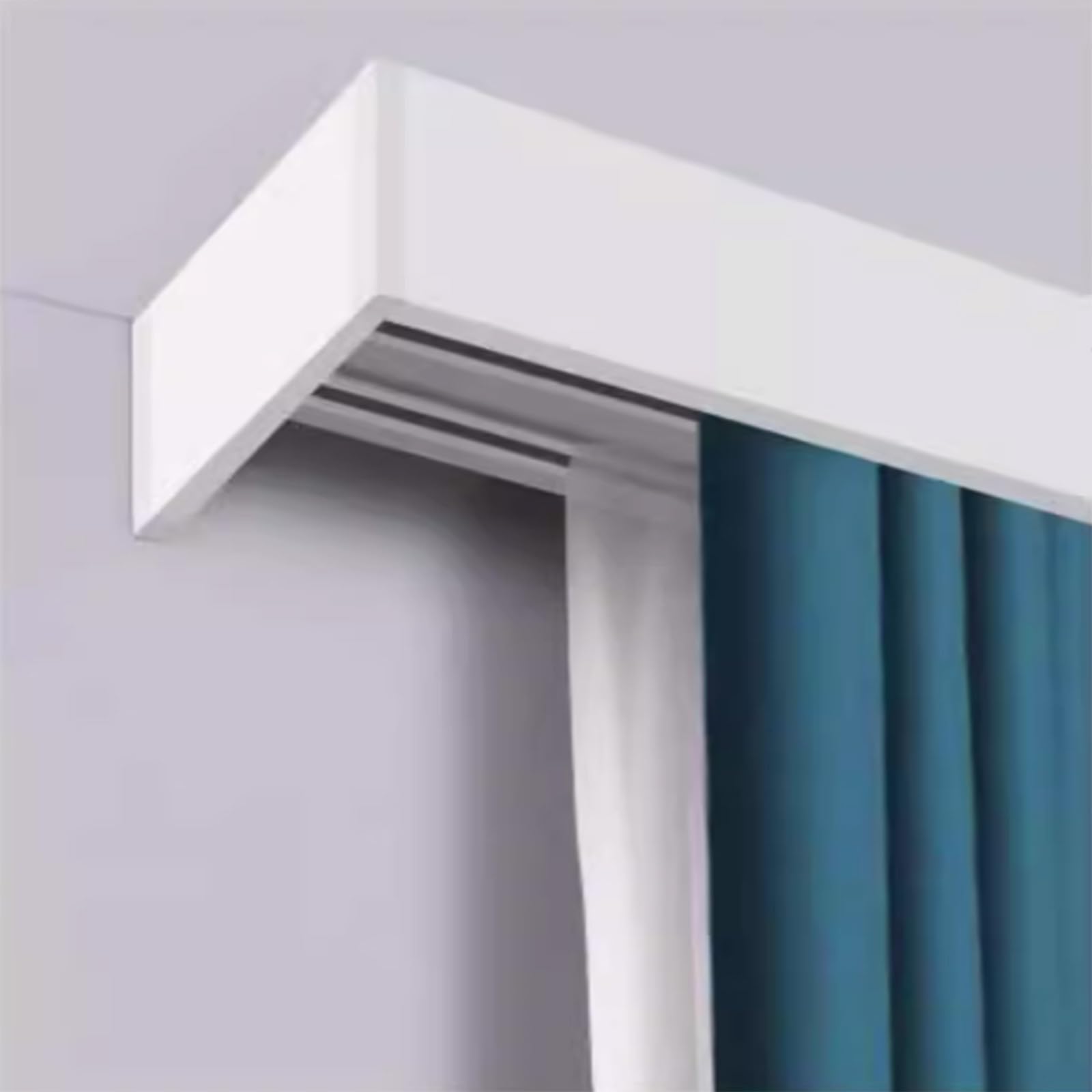 Tringle à rideaux 3 en 1 en alliage d'aluminium pour séparateur de pièce