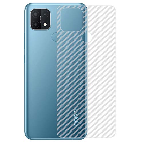 Image of Compatible with Oppo A15 Back Screen Protective Film Carbon Fiber Skin Transparent Screen Guard Sticker