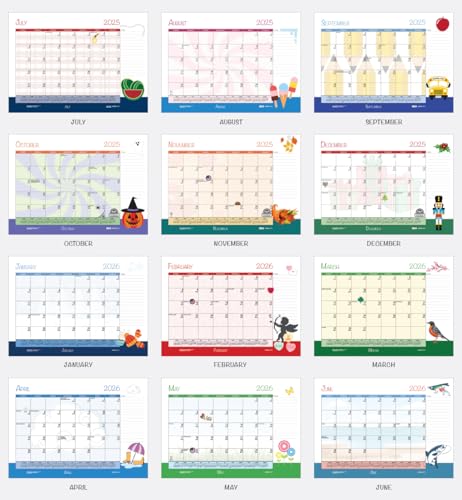 House of Doolittle 2025-2026 Monthly Seasonal Desk Pad Calendar, Academic, 22 x 17 Inches, July - June (HOD1395-26) - Image 2