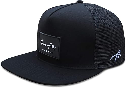Grace Folly Sombrero de camionero para hombres y mujeres Gorras de malla a presión Negro, negro (Black with Fade), Azul y negro, Gris carbón,