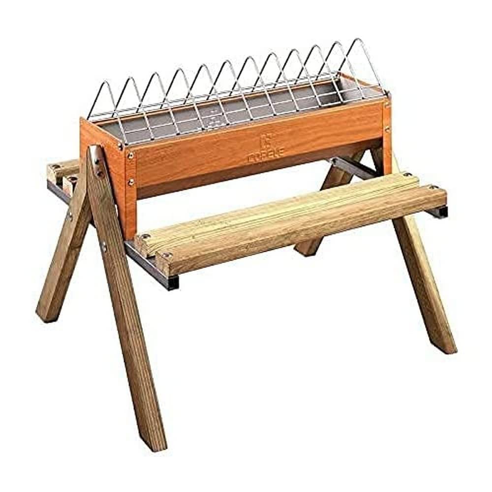 Copele 30691 Comedero Corral Imitación Madera con Patas, 60 cm