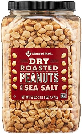 Member's Mark Dry Roasted Peanuts with Sea Salt (52 oz.) (1 jar)