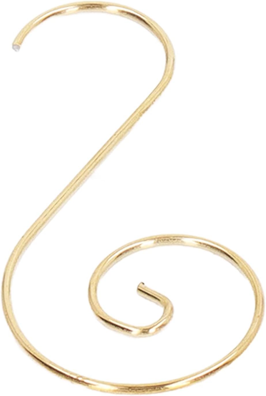 600Pcs Ornament S Hooks Set, Stainless Steel Material, No Rusting and, Decorative S Shaped Hooks for Christmas and Routine Use (Gold)