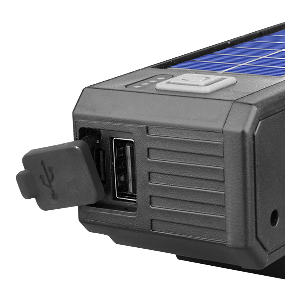 Illuminazione Bici Anteriore 20 LED Solare USB Ricaricabile Impermeabile Alta Luminosità Per Ciclisti Notturni