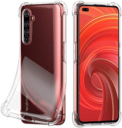 Krkis Shockproof Crystal Clear Back Cover Case for Realme X50 Pro | 360 Degree Protection | Protective Design | Shockproof Hybrid Back Cover Case for Realme X50 Pro-Transparent (B0CK8J245P) Amazon Price History, Amazon Price Tracker