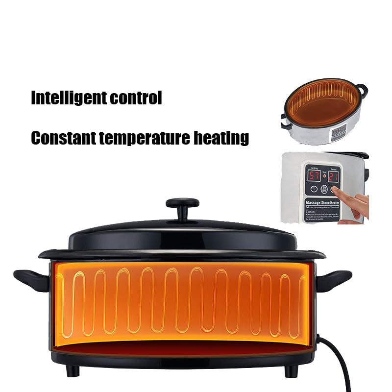 VITASUNHOW Massage Stones Warmer Hot Stone Heater - 6 Quart Adjustable Temperature Control Heating Device (KA-6QD)