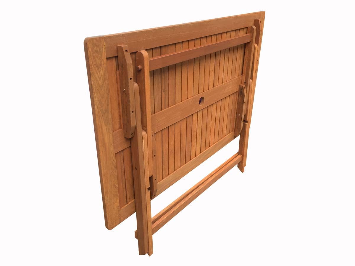 Habitat et Jardin Mesa Plegable en Madera exótica Hong Kong - Maple - 135 x 80 cm - Marrón Claro