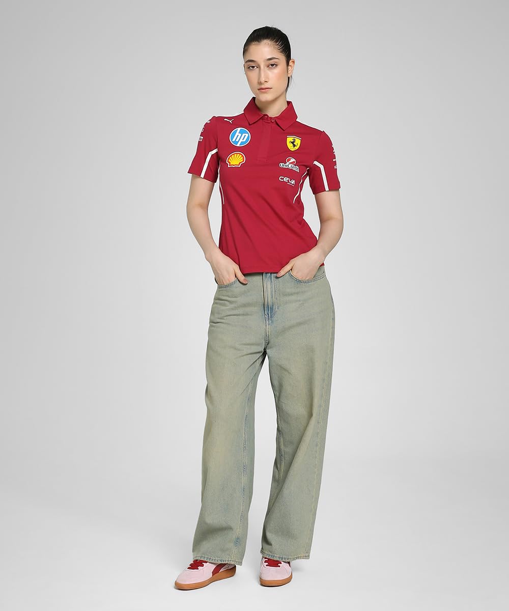 PUMA Polo Scuderia Ferrari HP 2025 Team Mujer