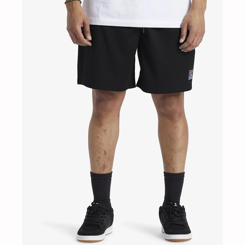 DC Shoes Short Basket Short Jersey The Champs Short avec Broderie Black