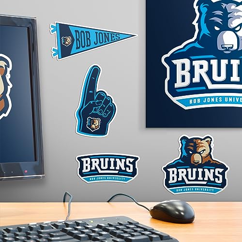 Image of Bob Jones University 7ct Vinyl Large Deluxe Stickers Variety Pack - Laptop, Water Bottle, Scrapbooking, Tablet, Skateboard, Indoor /Outdoor - Set of 7