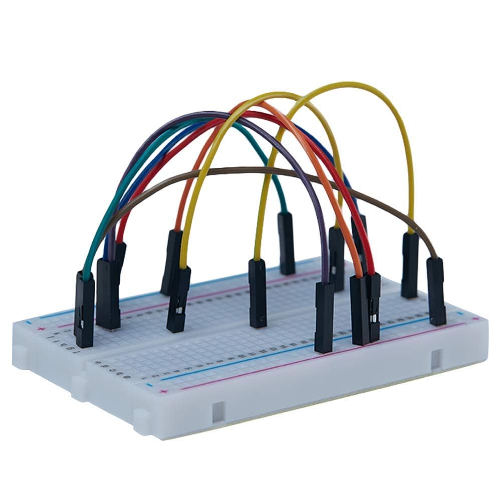 GTIWUNG Basetta Piastra Sperimentale Breadboard Kit, 3 Pezzi 400 & 830 Punti Mini Bread Board + 195 Pezzi Cavetti Jumper Filo Wire Cavi arduino Multicolore