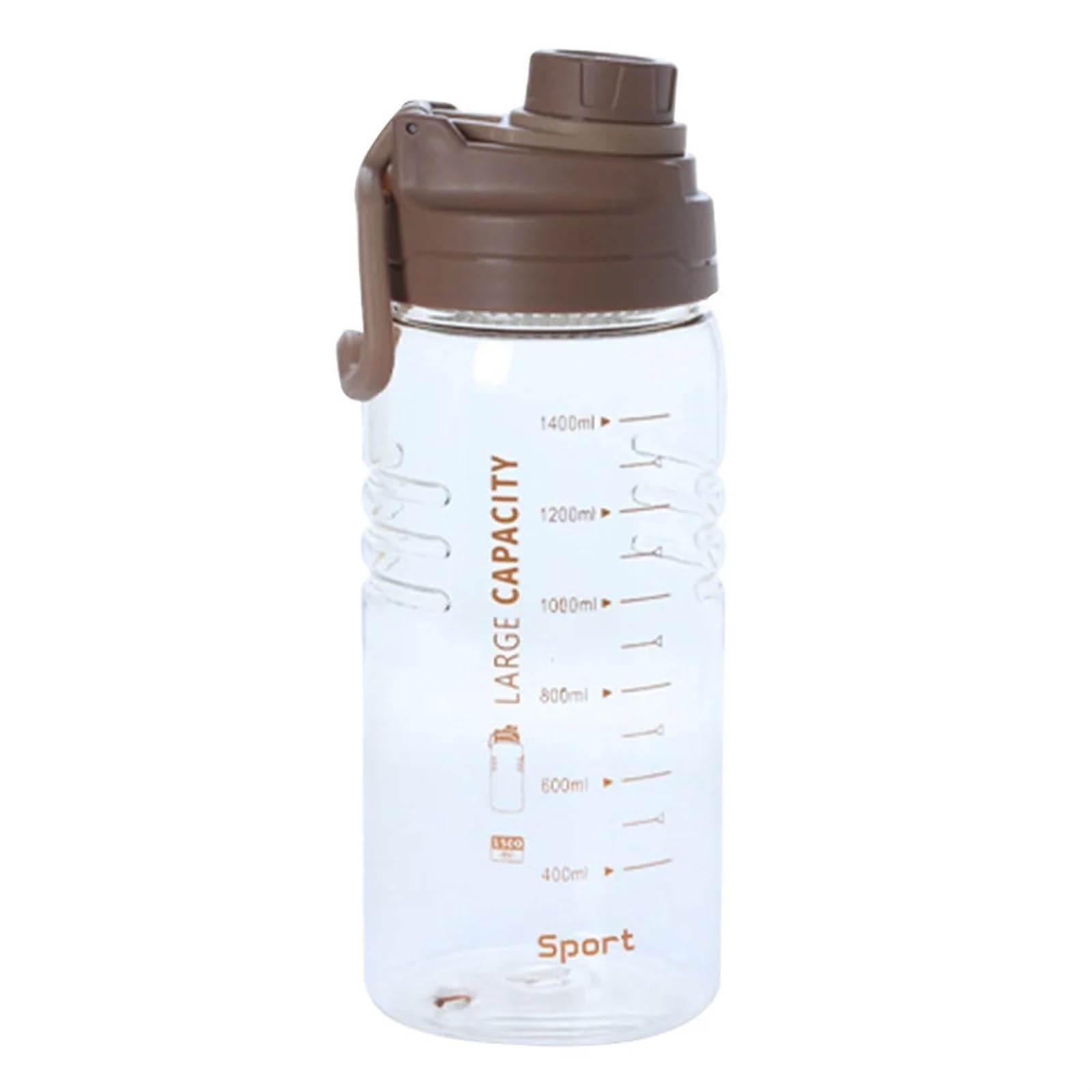 QuxetlRyz Sports Water Bottle 1500ML Sports Water Bottle Portable Travel Fitness Kettle(Coffee)