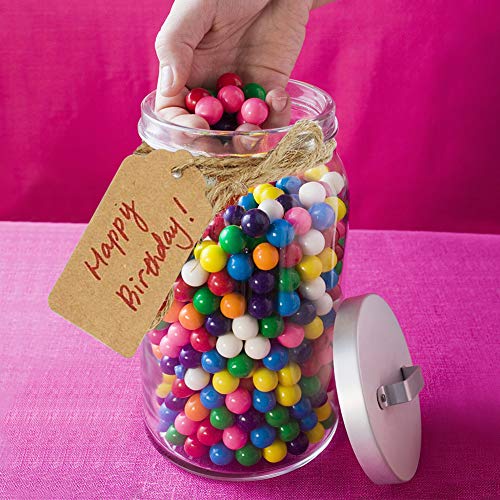 HAKACC 100pcs Kraft Paper Gift Tags with Free 100