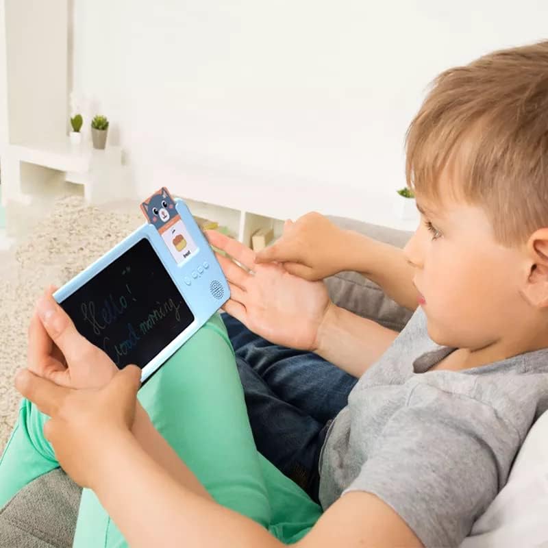 Miniatura 5 de Tarjetas árabes de aprendizaje para niños de 3 a 12 años, 112 tarjetas audibles con 224 palabras, 12 temas animalcomida, vehículo... (gato - rosa)